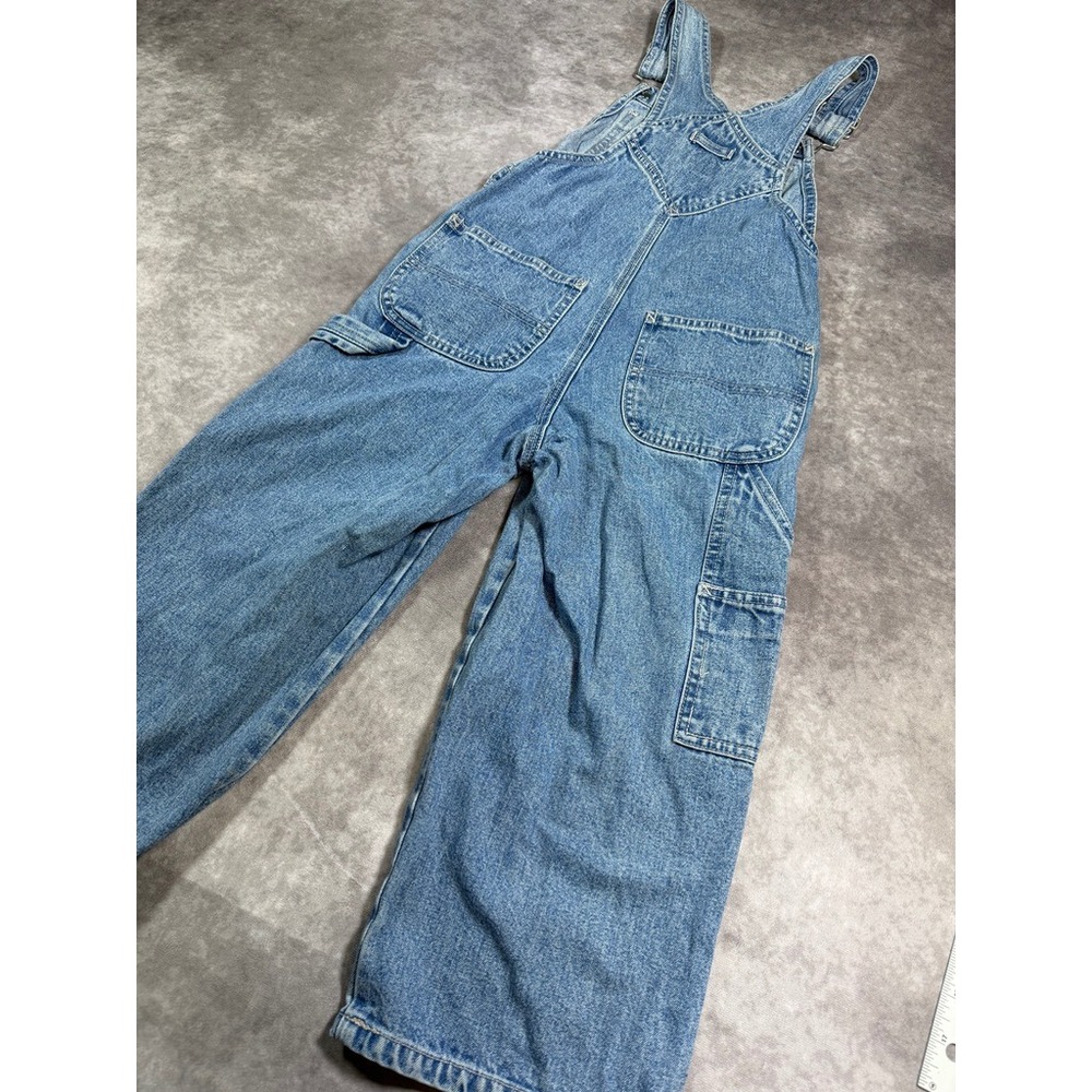 Vintage 1999 Gap Denim Overalls XS Blue Cotton Carpenter Workwear Dungarees - Picture 9 of 14